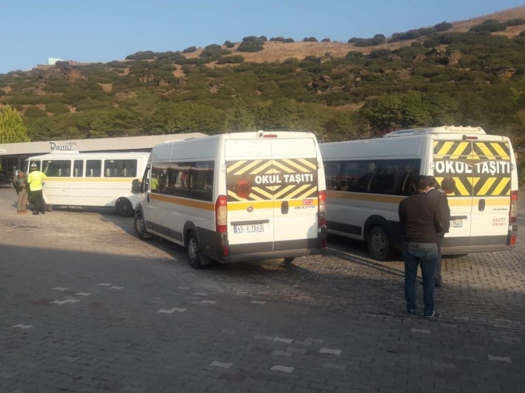 Kula&rsquo;da okul servislerine sıkı denetim