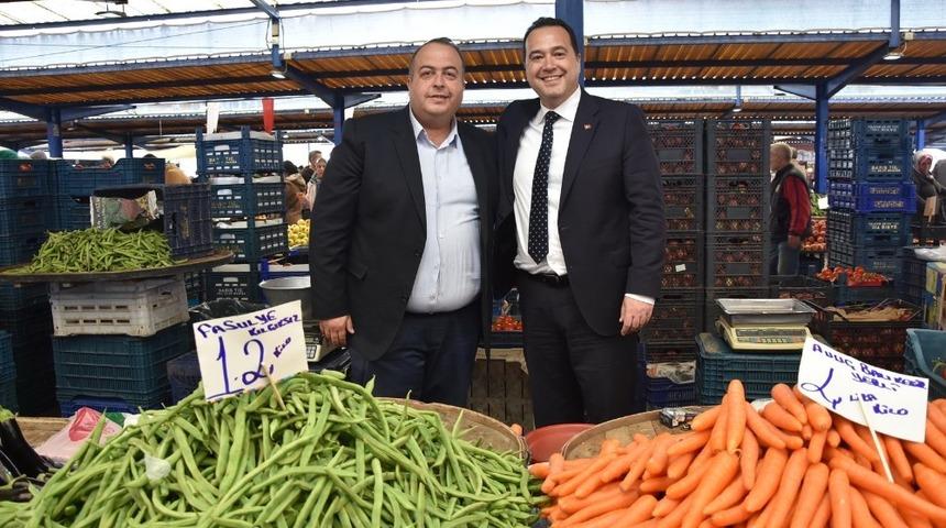 Başkan Dutlulu&rsquo;dan pazarcı esnafına m&uuml;jde