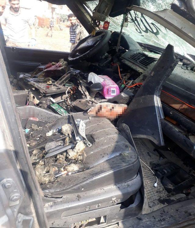 Azez’de bomba yüklü araç patladı