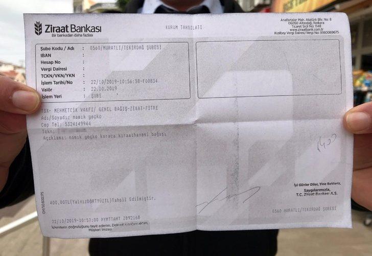 Bir günlük geliri Mehmetçik Vakfı’na G5