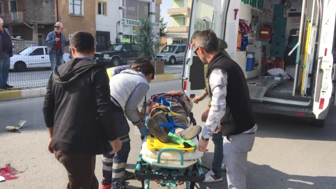 Otomobilin &ccedil;arptığı bisiklet s&uuml;r&uuml;c&uuml;s&uuml; yaralandı