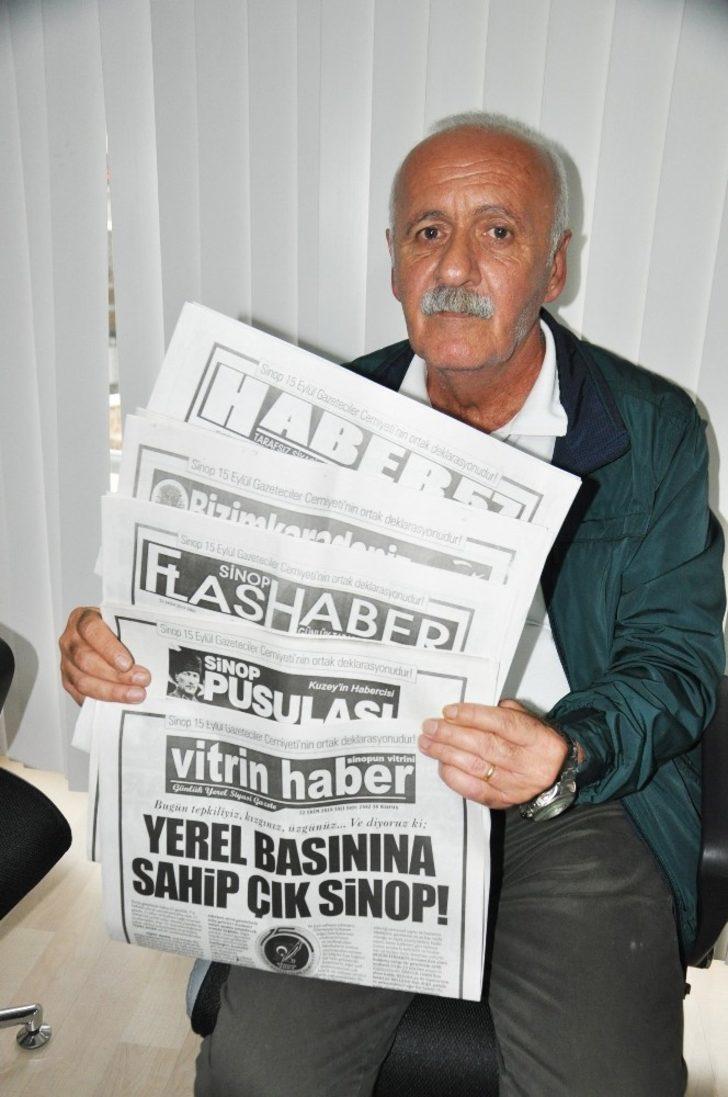 Sinop’ta yayın yapan 12 gazete aynı manşetle çıktı G3