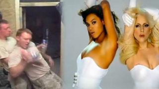 Askerler Gaga'yla Beyonce'u taklit ederse...