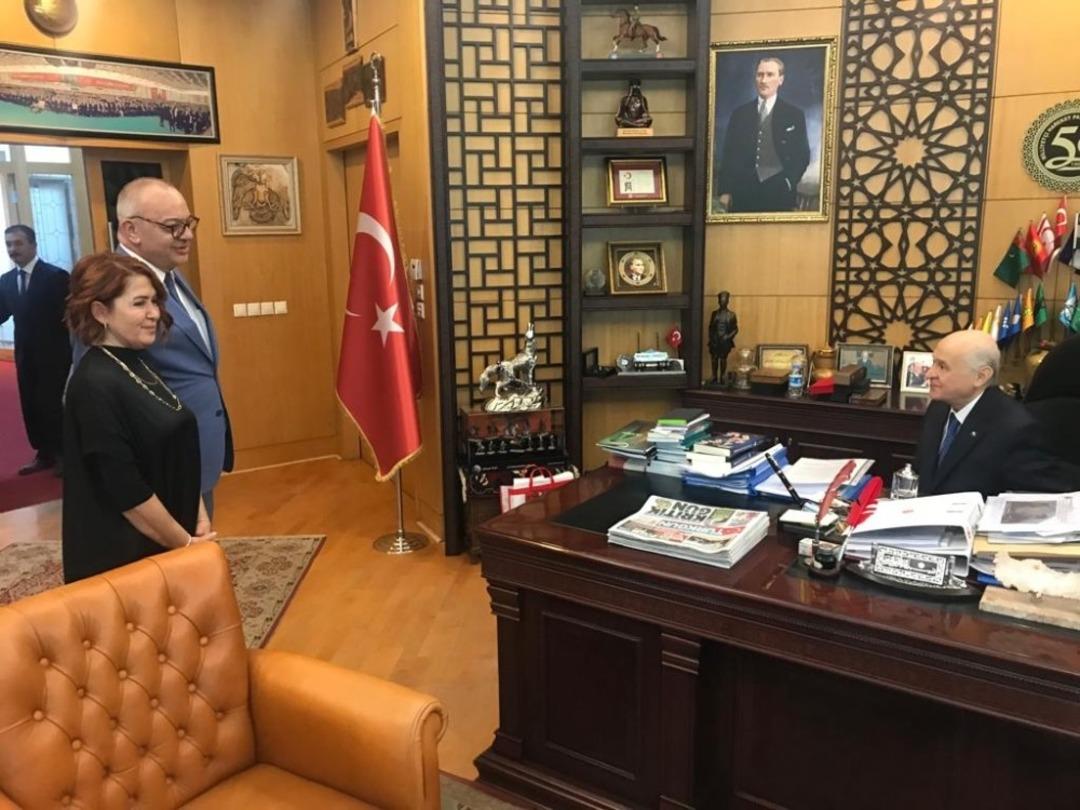 Başkan Erg&uuml;n MHP Genel Merkezini ziyaret etti