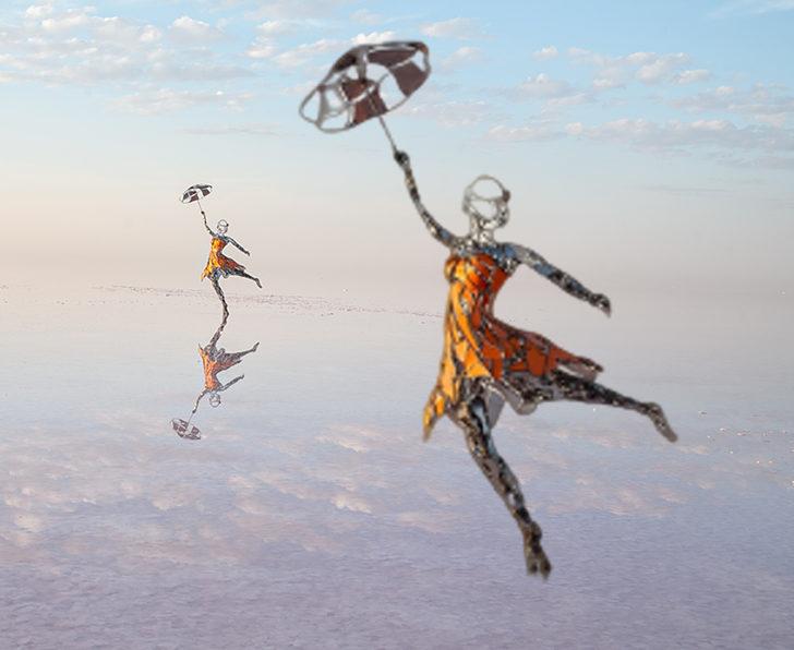 Yapımı 35 gün süren kadının gücü heykeli saflığı, temizliği ve doğallığı simgeliyor