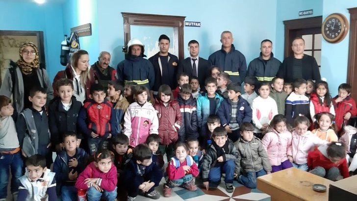 Çaldıranlı minikler itfaiyecilerle tanıştı G1