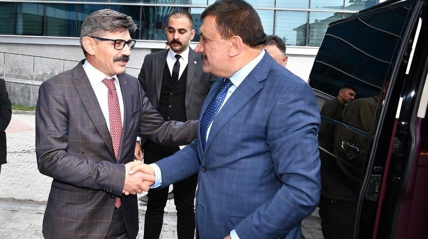 Başkan G&uuml;rkan&rsquo;dan İl Emniyet M&uuml;d&uuml;r&uuml; Dağdeviren&rsquo;e ziyaret