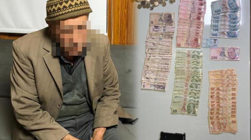 Bursa'da 91 yaşındaki dilencinin üzerinden 2 bin 500 TL para çıktı