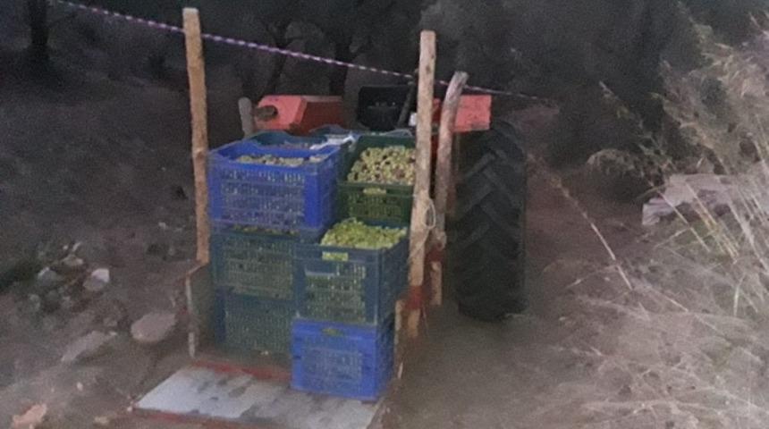 &Ouml;l&uuml;m yaşlı adamı trakt&ouml;r &uuml;zerinde yakaladı