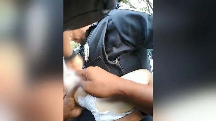 ABD polisi, nefes borusuna kraker kaçan bebeği böyle kurtardı G4