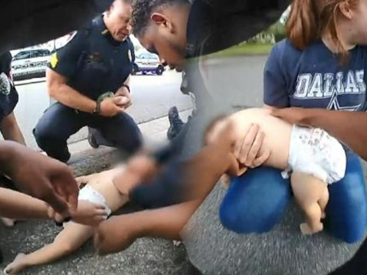 ABD polisi, nefes borusuna kraker ka&ccedil;an bebeği b&ouml;yle kurtardı