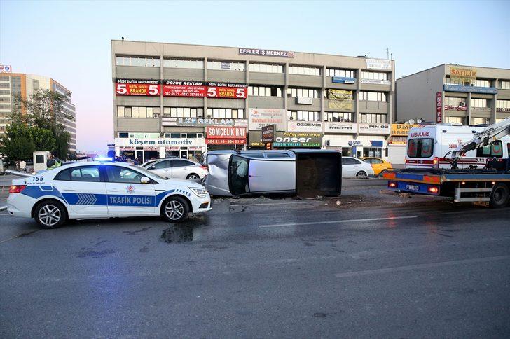 Belediye personelini taşıyordu! Ankara'da feci kaza G2