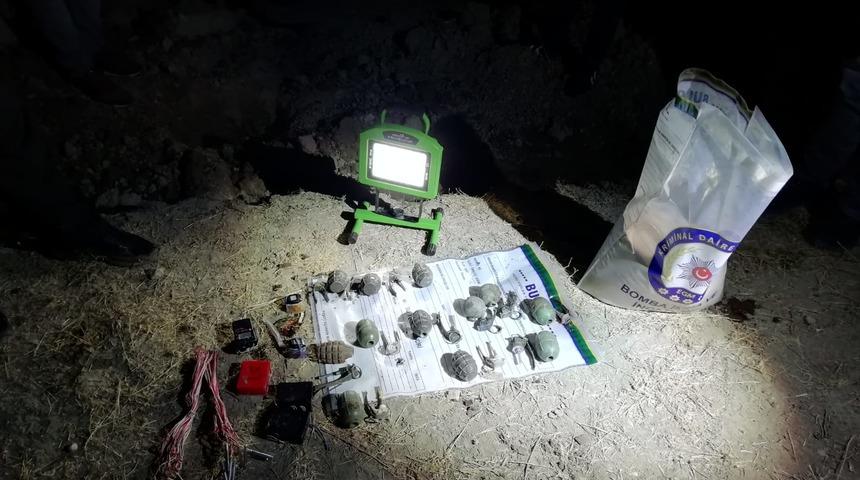 Van'da toprağa g&ouml;m&uuml;l&uuml; 13 kilo TNT patlayıcı bulundu