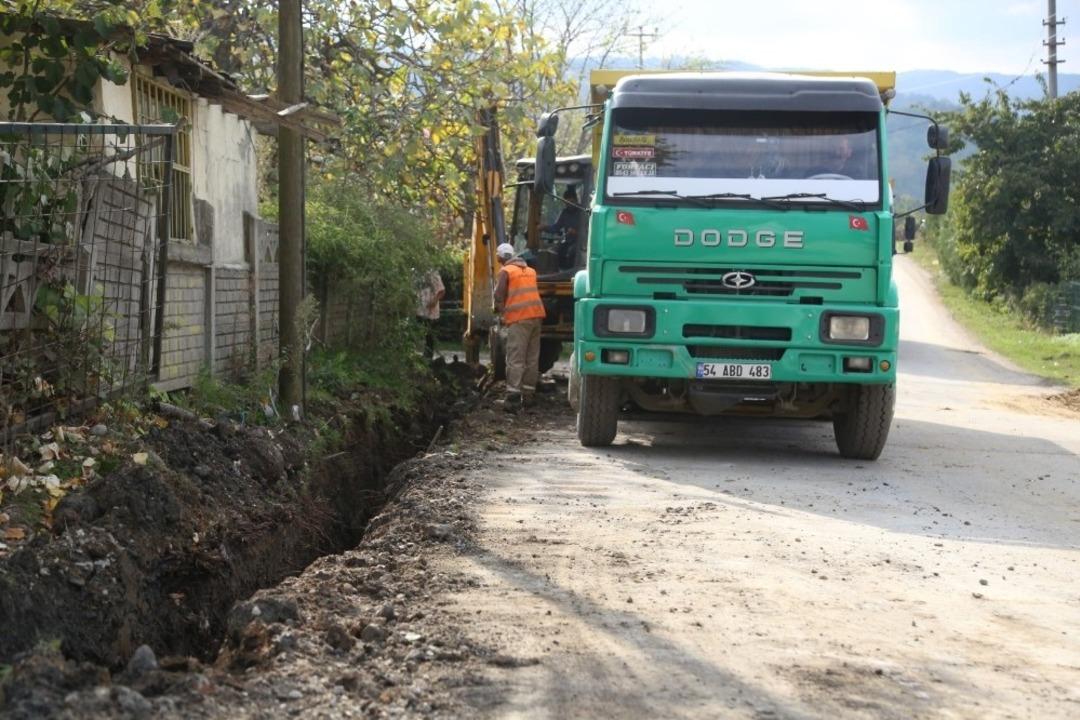 Hacımercan&rsquo;da doğalgaz kazı &ccedil;alışmaları