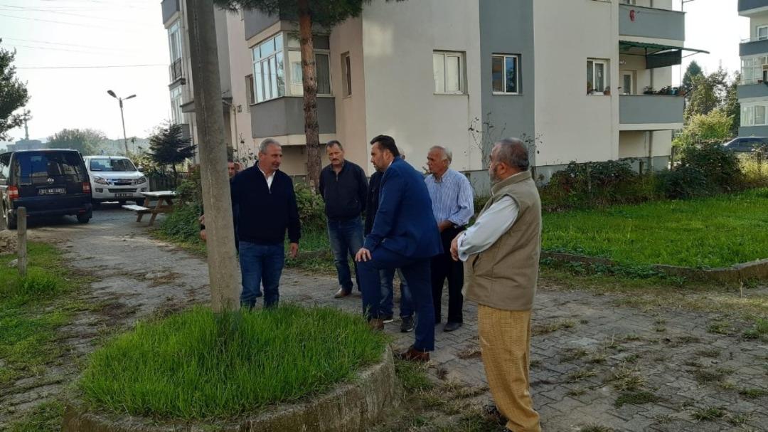 BAşkan Yanmaz &ccedil;alışmaları yerinde inceliyor