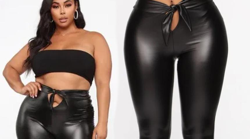 Üretim hatası değil modeli böyle! Fermuar detayı olmayan tayt tartışma konusu oldu