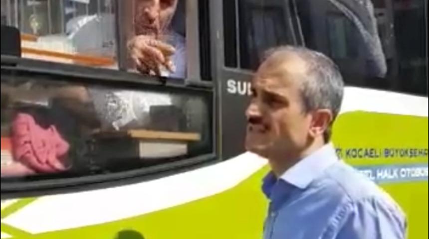 &Ccedil;ayırova Belediye Başkanı B&uuml;nyamin &Ccedil;ift&ccedil;i'den duraktaki yolcuyu almayan s&uuml;r&uuml;c&uuml;ye tepki