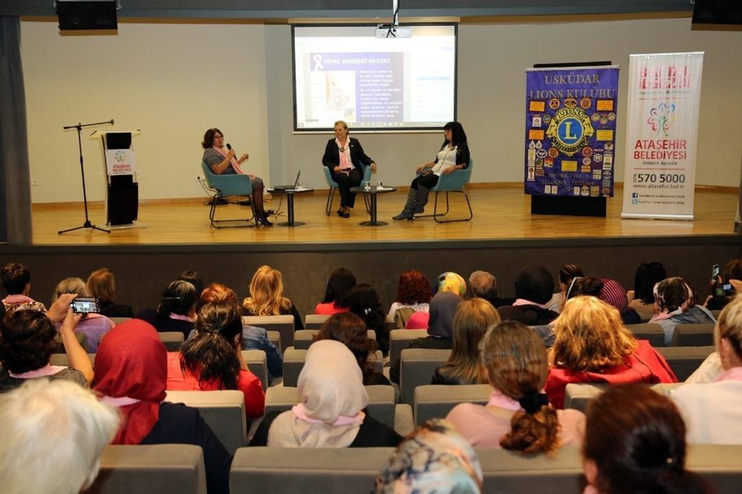 Ataşehir&rsquo;de meme kanseri farkındalık semineri d&uuml;zenlendi
