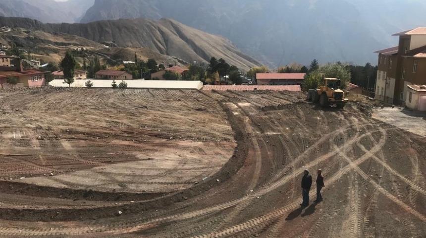 Hakkari Belediyesinden yeni park alanı