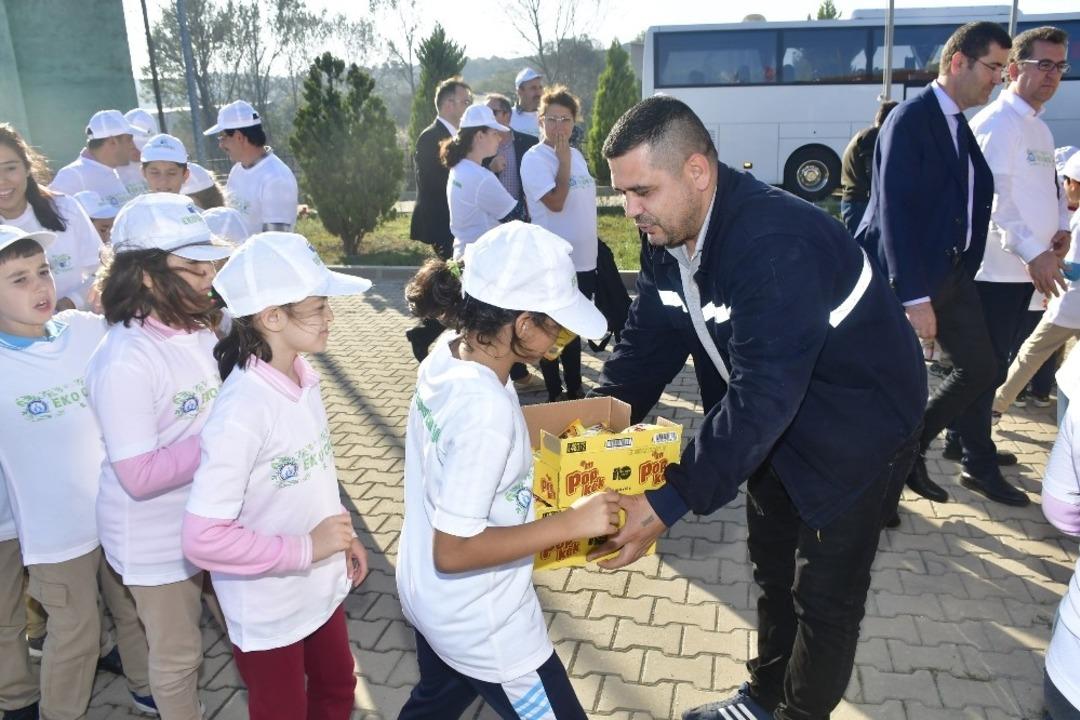 Eko-Okul Timi, Biga Belediyesi Atıksu Arıtma Tesisini inceledi