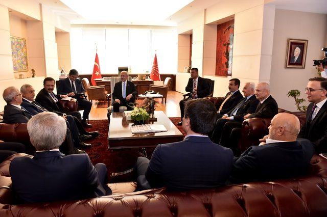 Sendika temsilcilerinden Kılıçdaroğlu'na ziyaret