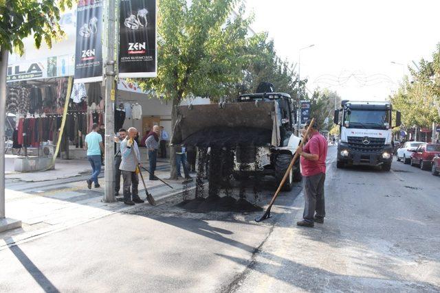 Bisiklet yolu yapımına başlandı