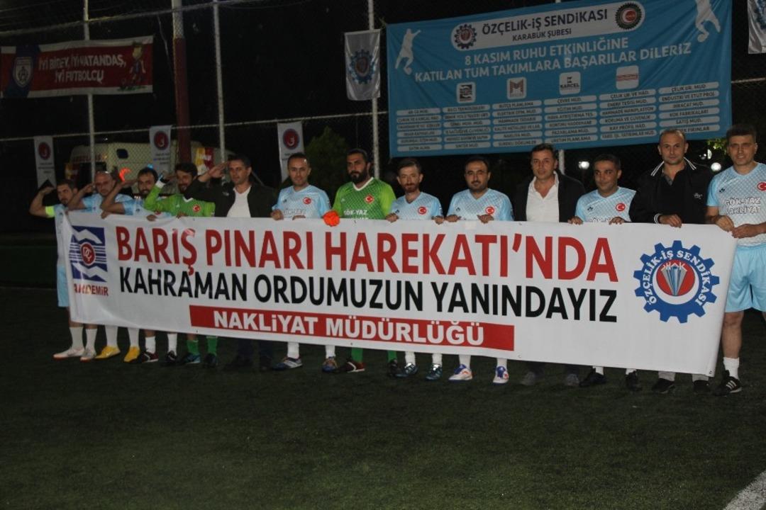 Karab&uuml;k&rsquo;te 8 Kasım ruhunu taşıyan futbol turnuvası başladı