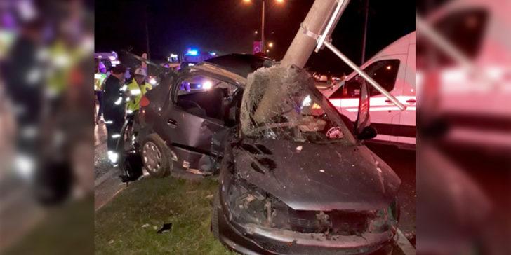 Akılalmaz kaza! Ok gibi saplandı G3