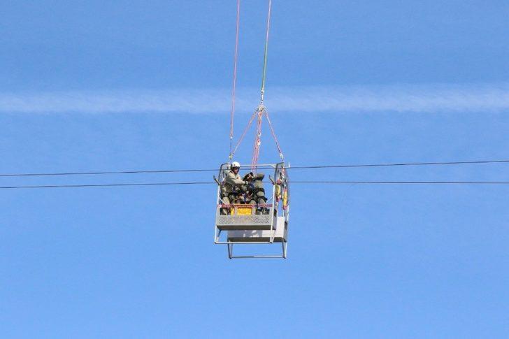 Sinop’ta yüksek gerilim hattına havadan müdahale G2