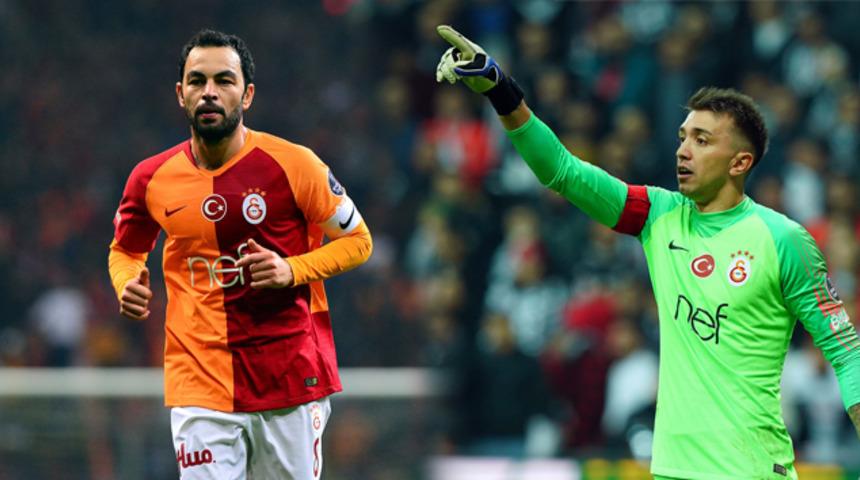 Muslera ile Selçuk İnan, Beşiktaş derbisi kaçırmadı