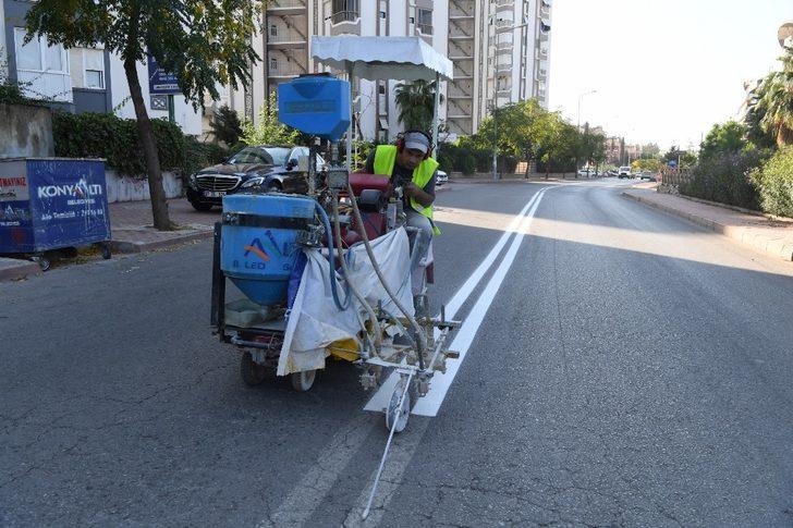 Konyaaltı Belediyesi’nden okul ve caddelere çizgi G1