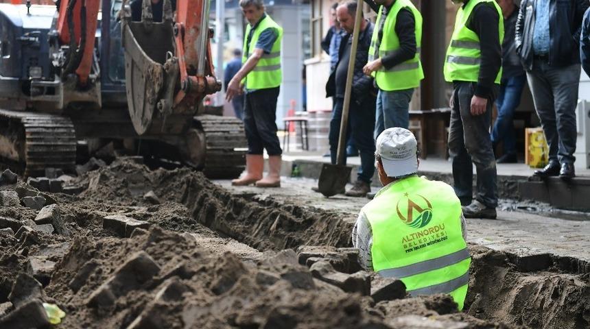 Altınordu Belediyesinden ‘alt yapı’ çalışması