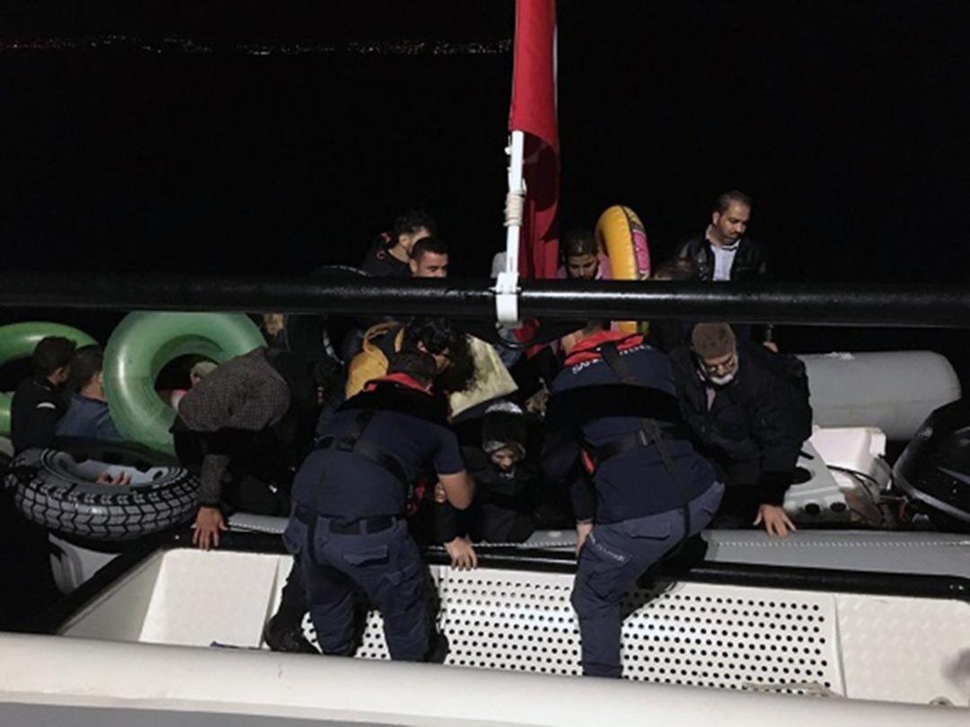 Bodrum&rsquo;da 54 g&ouml;&ccedil;men yakalandı