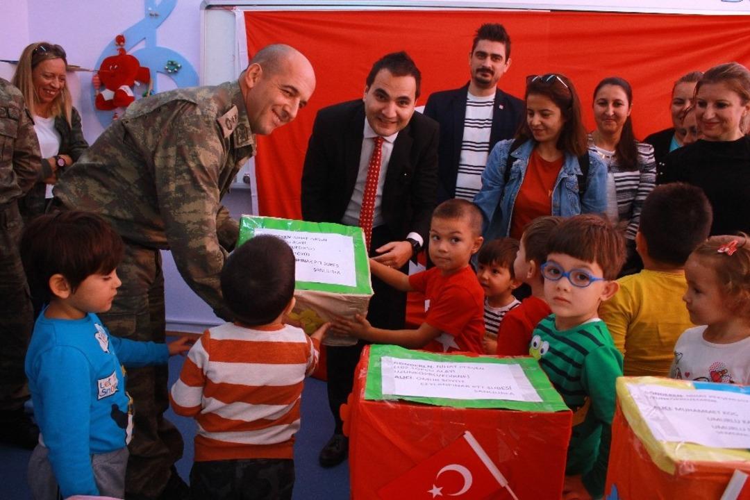 Miniklerden Barış Pınarına moral kolisi