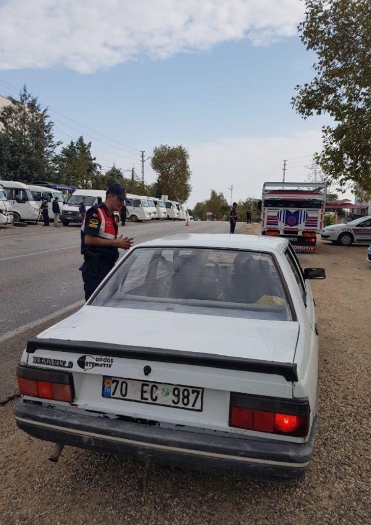 Jandarmadan Erdemli’de trafik denetimi G3