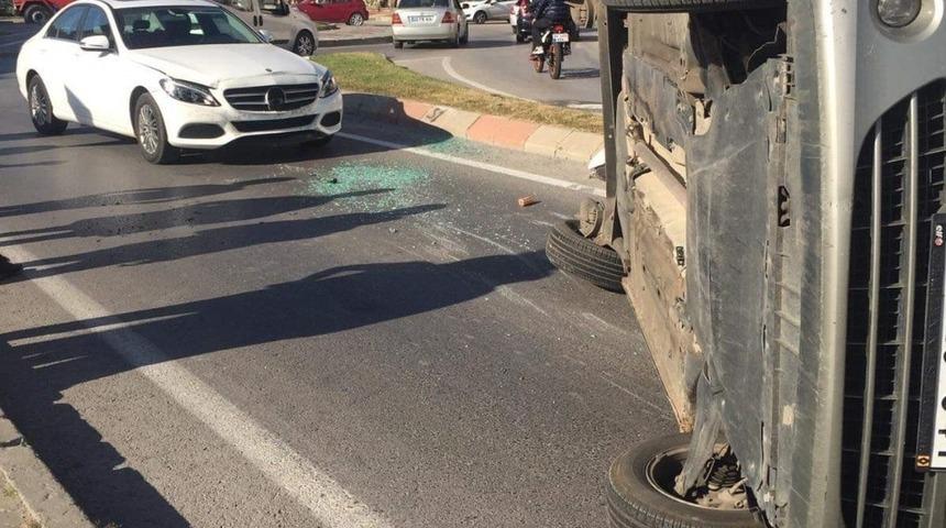 Edirne&rsquo;de trafik kazası: 1 yaralı
