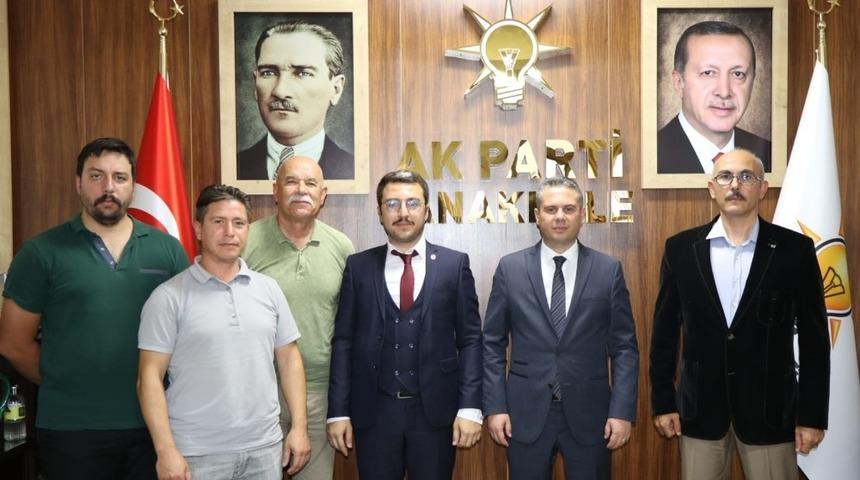 Vatan Partisi &Ccedil;anakkale teşkilatından AK Parti İl Başkanlığına ziyaret