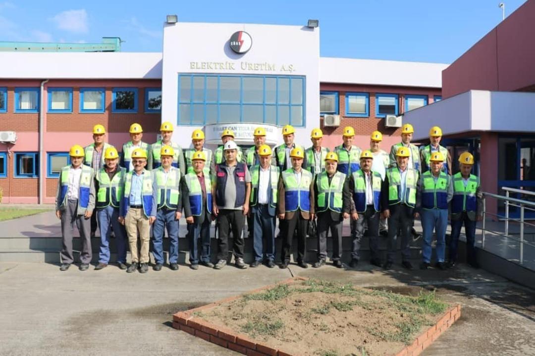 Muhtarlar 18 Mart &Ccedil;an termik santralini ziyaret etti