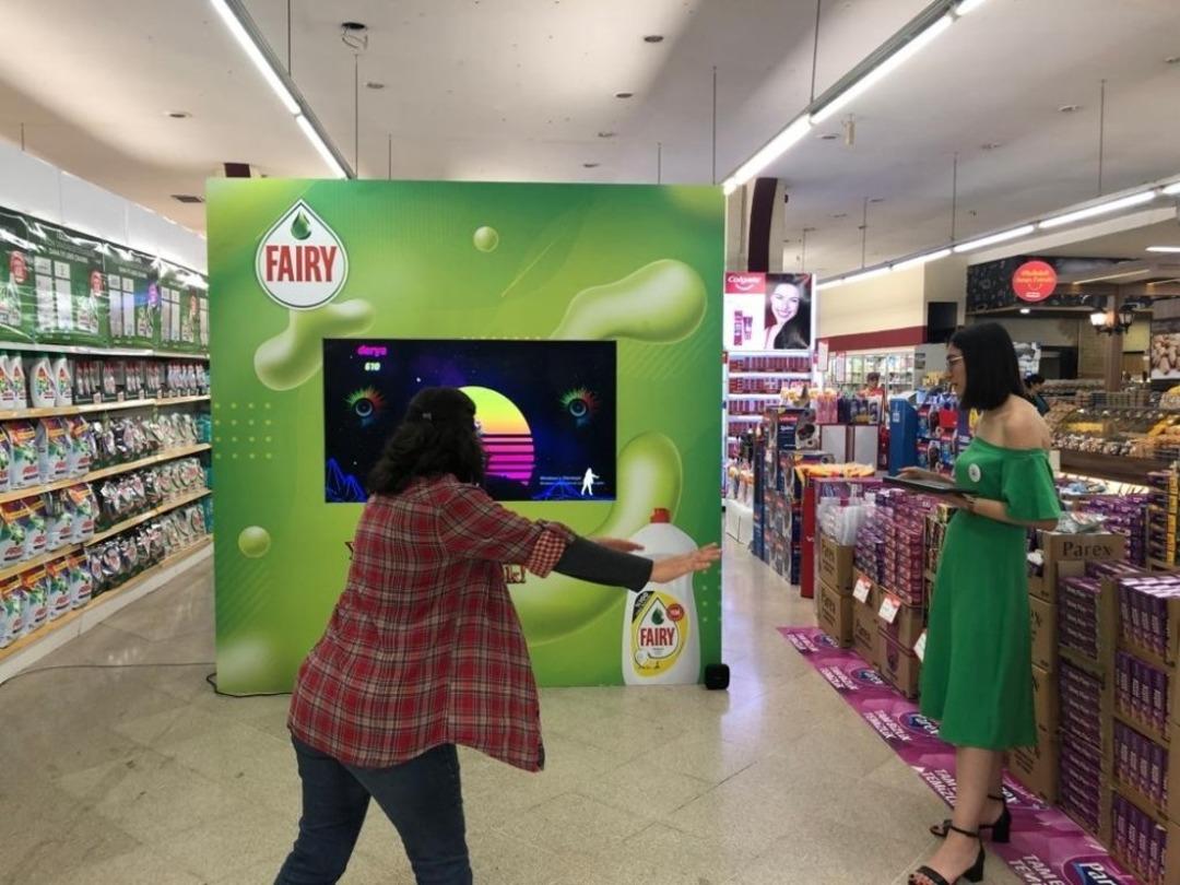 Market m&uuml;şterileri hem eğlendi, hem kazandı