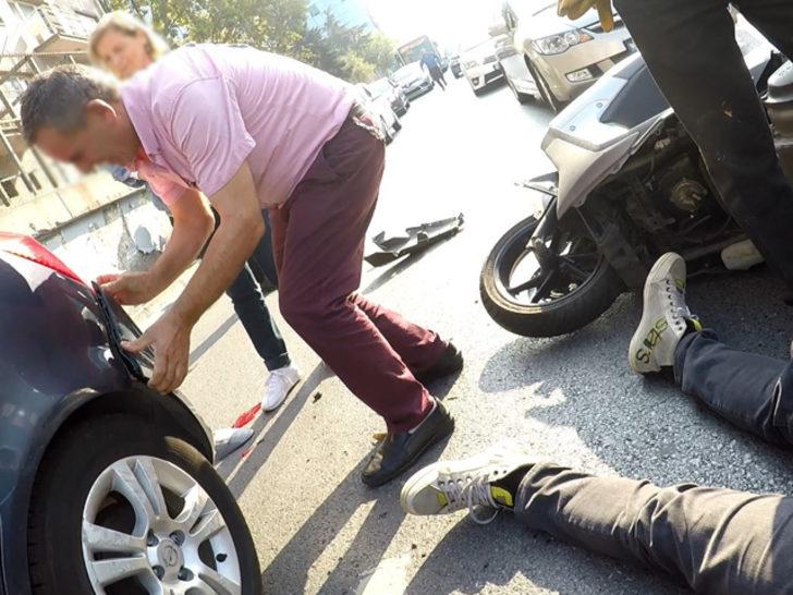 İstanbul'da sürücünün kaza sonrası yaptıkları 'pes' dedirtti G2