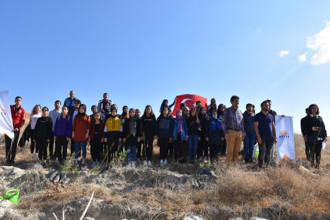 İskilip MYO &ouml;ğrencileri fiden dikti