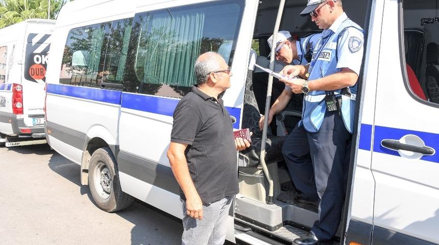 Mersin&rsquo;de okul servisleri denetleniyor