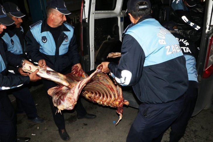 Erzurum'da 400 kilo kaçak et ele geçirildi G4