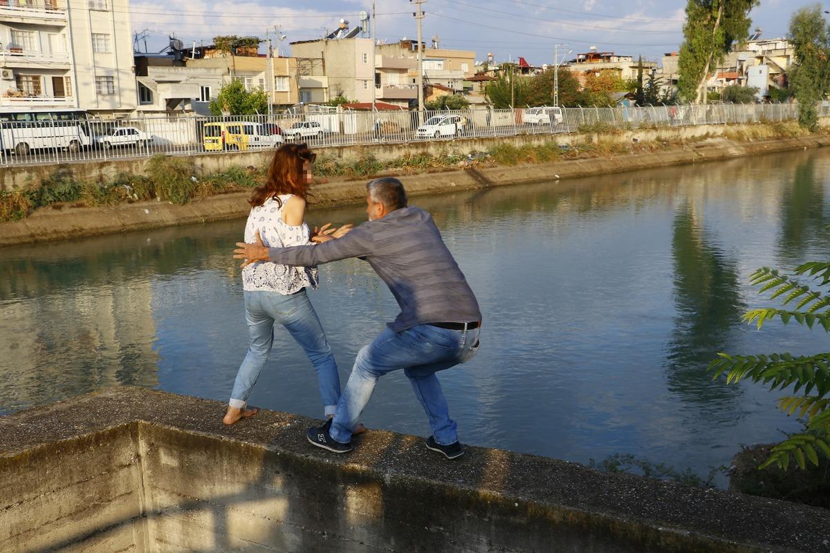 Adana'da intihar girişimi! Polis son anda kurtardı