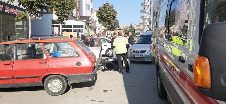 Ticari araç ile motosiklet çarpıştı: 1 yaralı G3