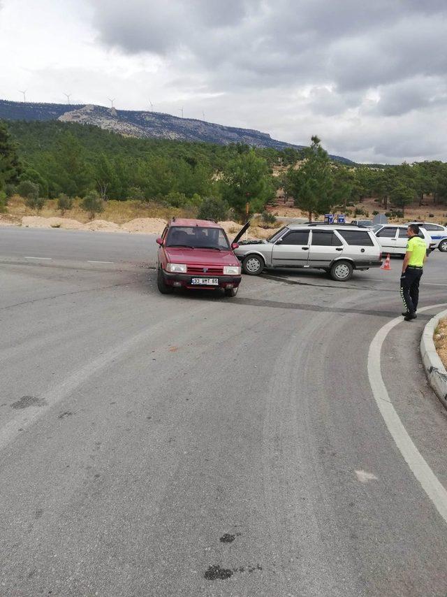 Mut’ta trafik kazası: 1 yaralı