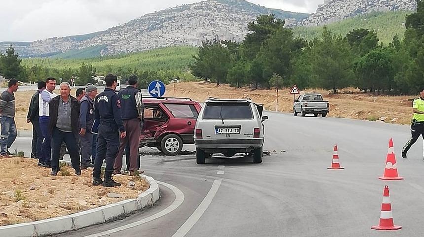 Mut&rsquo;ta trafik kazası: 1 yaralı