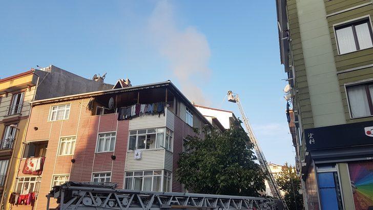 Esenyurt'ta binanın çatısında çıkan yangın söndürüldü G1