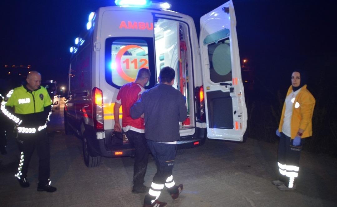 Motosikletten d&uuml;şen şahıs yaralandı