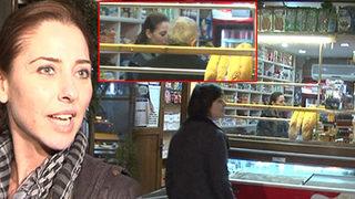 Ece'yi kameralar önünde taciz etti